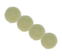 vhbw 4x Polishing Pad compatible with Makita BO5031, BO5041, DBO180RTJ | for BO5041K Eccentric & Orbital Sanders - 12.5 cm diameter, beige