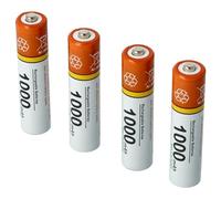 vhbw 4x Replacement Battery compatible with Panasonic KX-TG6761, KX-TG6811, KX-TG6812, KX-TG6821 Wireless Landline Phone (1000mAh, 1.2V, NiMH)