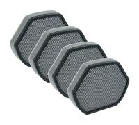 vhbw 4x Vacuum Cleaner Filter compatible with Bosch BGS11700, BGC1B100, BGC1B130, BGC11700, BGC11550, BGS1112 Vacuum Cleaner - Foam Filter Black Grey