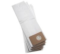 vhbw 5 microfleece Dust Bags compatible with Nilfisk GU 12 SMU, GU 305, GU 305 Dual, GU 355, GU 355 Dual Vacuum Cleaner, 44.1cm x 12.8cm, White