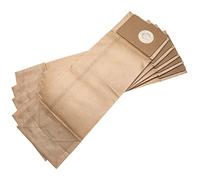 vhbw 5 Paper Dust Bags compatible with Nilfisk GU 455 Dual, VU500 Vacuum Cleaner, 40,9cm x 12.9cm, brown