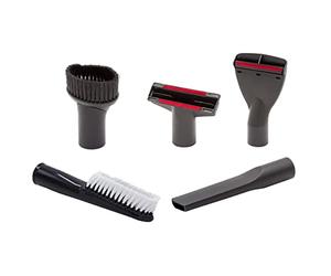 vhbw 5-Part Vacuum Cleaner Nozzle Set compatible with Kärcher A 2206 X, A 2201, A 2101, A 2204 AF, A 2204 Vacuum Cleaners - 35 mm Red Grey White