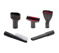 vhbw 5-Part Vacuum Cleaner Nozzle Set compatible with Kärcher NT 55/1 Tact BS, NT 55/1 Tact TE M Vacuum Cleaners - 35 mm Red Grey White