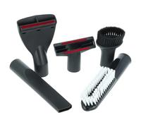 vhbw 5-Part Vacuum Cleaner Nozzle Set compatible with Kärcher NT 55/1 Tact BS, NT 55/1 Tact TE M Vacuum Cleaners - 35 mm Red Grey White