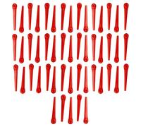 vhbw 50x Blade Replacement for Gardena RotorCut 5368-20 for Cordless Strimmer - Cutter Blades, Orange, Plastic