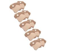 vhbw 50x Vacuum Cleaner Bag compatible with Singer Viva, Senior 2 Vacuum Cleaner, 26 cm x 21 cm, Brown