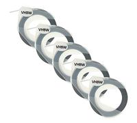 vhbw 5X 3D Embossing Label Tape Compatible with Phomemo E975 Label Printer 3m x 9 mm, White on Black