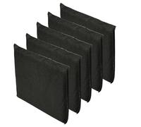 vhbw 5x Air Filter compatible with John Lewis JLLFW1811, JLLFW1813, ZNB4051 Fridge - Activated Carbon