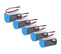 vhbw 5x Battery compatible with Cameron Nuflo MC-III Plus EXP Flow Analyzer Measuring Devices (14500 mAh, 3.6 V, Li-MnO2)