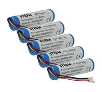 vhbw 5x Battery compatible with Datalogic Gryphon GBT4100-HC, GBT4130, GBT4100-BK, GBT4100 Barcode Scanner POS (3000 mAh, 3.7 V, Li-Ion)