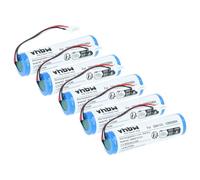 vhbw 5x Battery compatible with Datalogic Gryphon GM4130-WH-433K2, GM4400, GM4430 Barcode Scanner POS (2600 mAh, 3.7 V, Li-Ion)