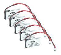 vhbw 5x Battery compatible with Logisty D5131GB, D5130GB, D51-31, S660-22e Alarm Units, Home Security (90 mAh, 3.7 V, Li-polymer)