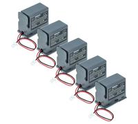 vhbw 5x Battery compatible with Mitsubishi MR-BAT6V1SET-A CNC Router, CNC Controller (1450 mAh, 6 V, Li-MnO2)