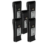 vhbw 5x Battery compatible with Motorola DP1400 | DP1000, EP450, CP380, CP360, CP340, CP250, CP200XLS Radio, Walkie-Talkie (1800 mAh, 7.2 V, NiMH)