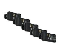 vhbw 5x Battery compatible with Motorola DP4400E, DP2000, DP2600, DP2400 Radio, Walkie-Talkie (1800mAh, 7.4 V, Li-ion) + Belt Clip