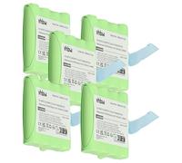 vhbw 5x Battery compatible with Motorola Talkabout T40, T80 Extreme, TLKR 3, TLKR 5, TLKR 6, XT, XTB, XTK Radio, Walkie-Talkie (700 mAh, 4.8 V, NiMH)