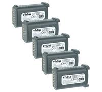 vhbw 5x Battery compatible with Symbol MC9200-G, MC920, MC9190, MC9097-K, MC9190-K, MC9190-G Handheld Mobile Computer (2600 mAh, 7.4 V, Li-Ion)