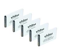 vhbw 5x Battery compatible with T-Com Sinus A806 Mobile Phone Smartphone (650 mAh, 3.7 V, Li-Ion)