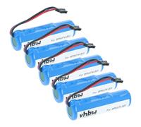 vhbw 5x Battery compatible with Verifone V240m Plus, 3GBWC Barcode Scanner POS (2600 mAh, 3.7 V, Li-Ion)