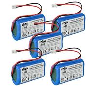 vhbw 5x Battery compatible with Zafferano Poldina, Olivia Pro, Poldina Pro Table Light, Reading Lamp, Night Light (4400mAh, 3.7 V, Li-ion)