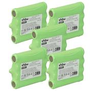 vhbw 5x Battery Replacement for Cobra FA-BP, GA-CT, GA-CR, GA-CM, FA-CK for Radio, Walkie-Talkie (600 mAh, 4.8 V, NiMH)