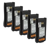 vhbw 5x Battery Replacement for Hytera BL2503, BL2008, BL2006, BL3001 for Radio, Walkie-Talkie (2000 mAh, 7.4 V, Li-Ion)