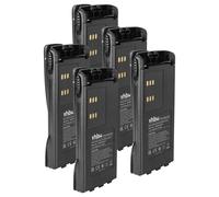 vhbw 5x Battery Replacement for Motorola PMNN4045, PMNN4157, HNN9013A, HNN9013B, HNN9012R for Radio, Walkie-Talkie (2100 mAh, 7.2 V, NiMH)