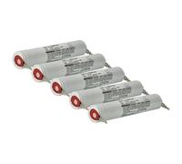 vhbw 5x Battery Replacement for Type MGN0487 for Escape Route, Emergency Light (2000 mAh, 3.6 V, NiCd)