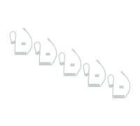 vhbw 5x Bodyguard Headset Tube Earpiece, 10x ear plug for Headset, Two Way Radio - transparent