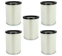 vhbw 5x Cartridge Filter Replacement for Kärcher 9.770-988.0, 6.907-038.0 for Vacuum Cleaner - White