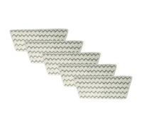 vhbw 5X Cleaning Pad Compatible with Vileda Steam XXL Hot Spray Steamer, Steam Mop - Microfibre Grey White