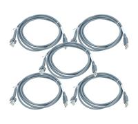 vhbw 5x Data Cable USB 2.0 plug to RJ45 plug compatible with Honeywell Voyager 1200g, 1400g Barcode Scanner - Cable, 2 m Grey