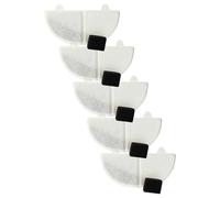 vhbw 5x Filter compatible with HomeRunPet CF2, WF20 Drinking Fountain for Cats, Dogs - Filter Element + Pump Filter