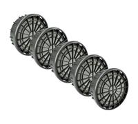 vhbw 5x Filter Replacement for Nilfisk 107402902 for Vacuum Cleaner - HEPA filter Black White