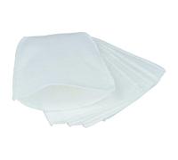 vhbw 5x Fine Filter compatible with Makita CL070DS, CL100, CL100D, CL100DZX, CL106, CL106D, CL183, CL183D, DCL180 Vacuum Cleaner - Fleece Filter White
