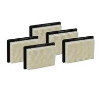 vhbw 5x Flat-Fold Filter compatible with Bosch GAS 10.8 V-Li, 12 V, 12V Professional Vacuum Cleaner - Pleated Filter Element