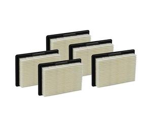vhbw 5x Flat-Fold Filter compatible with Bosch GAS 10.8 V-Li, 12 V, 12V Professional Vacuum Cleaner - Pleated Filter Element