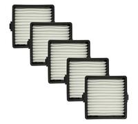 vhbw 5x Flat-Fold Filter compatible with Ryobi R18HV-0, R18HVF-0, P714K Handheld, Vacuum Cleaner - Pleated Filter Element