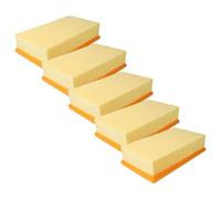 vhbw 5 x Flat Pleated Filter Compatible with Fein Turbo II, II X, II X AC Vacuum Cleaner