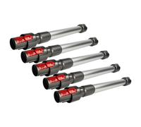 vhbw 5X Hose Compatible with Dyson SV11 Vacuum Cleaner - 44.5-66.5 cm Silver