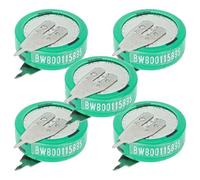 vhbw 5x NiMH replacement button cell battery tab type 1/V80H 2 pins 80mAh 1.2V compatible with model building batteries, solar lights etc.
