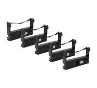 vhbw 5X Ribbon Cartridge Compatible with Citizen IR31 Dot Matrix, Receipt Printer - Black Ink Ribbon