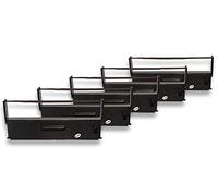 vhbw 5X Ribbon Cartridge Compatible with Epson TM 930 Serie, TM 950, TM 935, TM-H 5000 Dot Matrix, Receipt Printer - Black Ink Ribbon