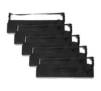 vhbw 5X Ribbon Cartridge Compatible with Epson TM-U 295 Dot Matrix, Receipt Printer - Black Ink Ribbon