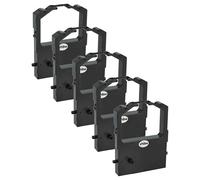 vhbw 5X Ribbon Cartridge Replacement for Epson C13S015032, S015032 for Dot Matrix, Receipt Printer - Black Ink Ribbon