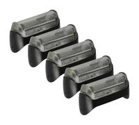 vhbw 5x Shaver Foil compatible with Braun CruZer5 Face, CruZer3, CruZer4 Face, CruZer2 Electric Shaver + Frame, Black/Silver