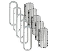 vhbw 5x Shaver Foil compatible with Braun MobileShave M-30, M-60b, M-60, M-60g 5607, M-30 5604, M-40 Electric Shaver + Frame, Silver