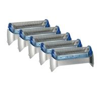 vhbw 5x Shaver Foil Replacement for Braun 20S for Electric Shaver + Frame, Silver/Blue