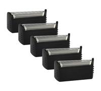 vhbw 5x Shaver Foil Replacement for Braun 597, 596 for Electric Shaver + Frame, Black/Silver