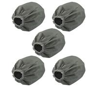 vhbw 5x Textile Filter Replacement for Bosch 2609256F41 for Industrial Vacuum Cleaner, Wet/Dry Vacuum Cleaner - Textile Bag, Washable, Grey